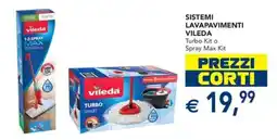 Esselunga Sistemi lavapavimenti vileda turbo kit o spray max kit offerta
