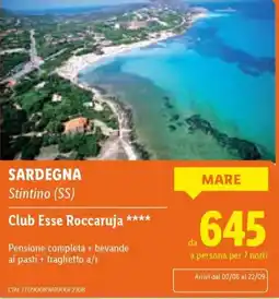 Lidl Club Esse Roccaruja offerta