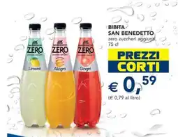 Esselunga Bibita san benedetto zero zuccheri aggiunti offerta