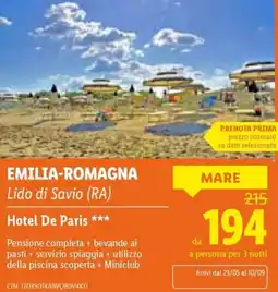 Lidl Hotel De Paris offerta