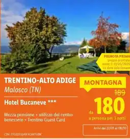 Lidl Hotel Bucaneve offerta