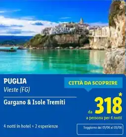 Lidl Gargano & Isole Tremiti offerta