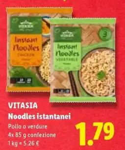 Lidl VITASIA Noodles istantanei offerta