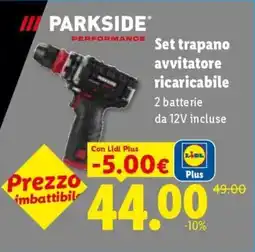 Lidl Set trapano avvitatore ricaricabile offerta