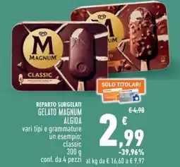 Conad Gelato magnum ALGIDA offerta