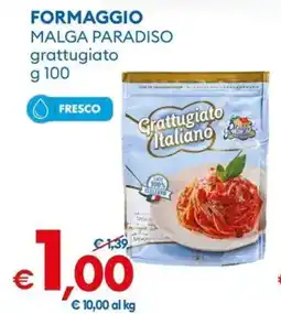MD Discount Formaggio malga paradiso grattugiato offerta