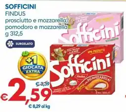 MD Discount Sofficini findus prosciutto e mozzarella/ pomodoro e mozzarella offerta