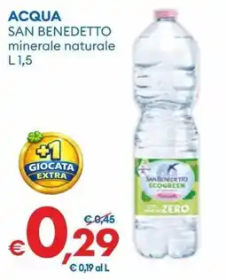 MD Discount Acqua san benedetto minerale naturale offerta