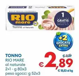 MD Discount Tonno rio mare al naturale offerta