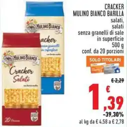 Conad Cracker mulino bianco BARILLA offerta