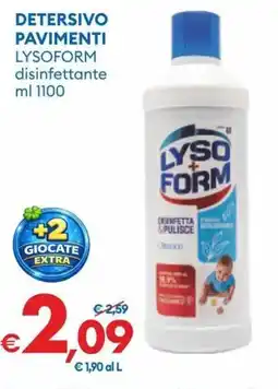 MD Discount Detersivo pavimenti lysoform disinfettante offerta