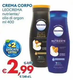 MD Discount Crema corpo leocrema nutriente/ olio di argan offerta