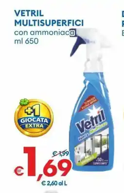 MD Discount Vetril multisuperfici con ammoniaca offerta
