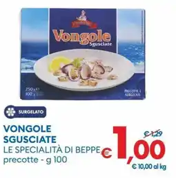 MD Discount Vongole sgusciate le specialità di beppe precotte offerta