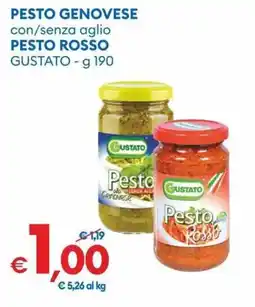 MD Discount Pesto genovese con/senza aglio pesto rosso GUSTATO offerta