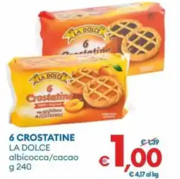 MD Discount 6 crostatine la dolce albicocca/cacao offerta