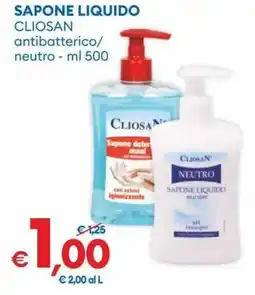MD Discount Sapone liquido cliosan antibatterico/ neutro offerta