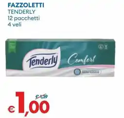 MD Discount Fazzoletti tenderly 12 pacchetti 4 veli offerta