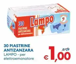 MD Discount 30 piastrine antizanzara lampo, per elettroemanatore offerta