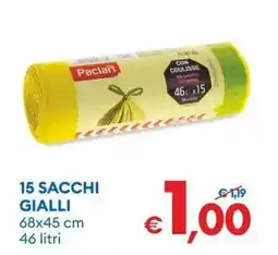 MD Discount Paclan 15 sacchi gialli offerta