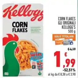 Conad Corn flakes gli originali KELLOGG'S offerta