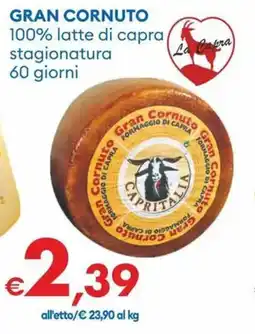 MD Discount GRAN CORNUTO 100% latte di capra stagionatura 60 giorni offerta