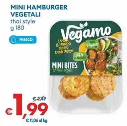 MD Discount Vegamo mini hamburger vegetali thai style offerta