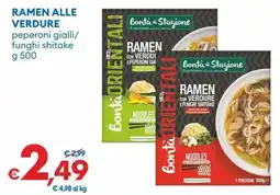 MD Discount Ramen alle verdure peperoni gialli/ funghi shitake offerta