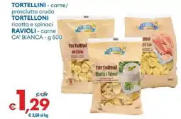 MD Discount Tortellini, tortelloni, ravioli CA' BIANCA offerta