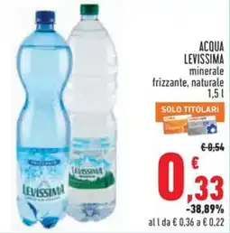 Conad Acqua LEVISSIMA offerta