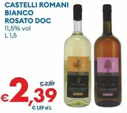 MD Discount Castelli romani bianco rosato doc 11,5% vol offerta