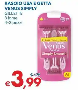 MD Discount Rasoio usa e getta venus simply GILLETTE offerta