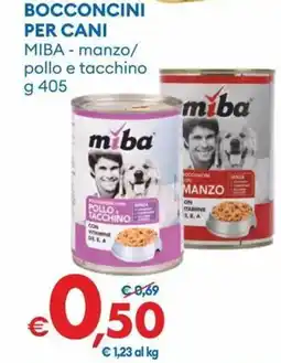 MD Discount Bocconcini per cani miba manzo/ pollo e tacchino offerta