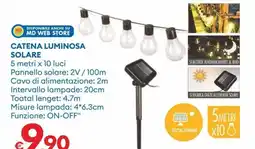 MD Discount Catena luminosa solare offerta
