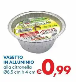MD Discount Vasetto in alluminio alla citronella offerta