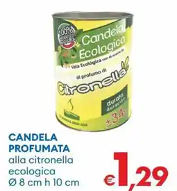 MD Discount CANDELA PROFUMATA alla citronella ecologica offerta