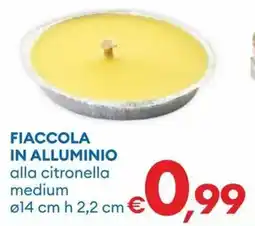 MD Discount Fiaccola in alluminio alla citronella medium offerta