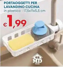 MD Discount Portaoggetti per lavandino cucina in plastica offerta