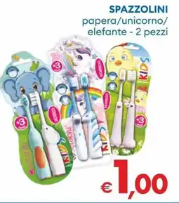 MD Discount Spazzolini papera/unicorno/ elefante offerta