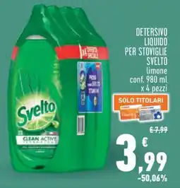 Conad Detersivo liquido per stoviglie SVELTO offerta