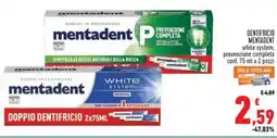 Conad Dentifricio MENTADENT offerta