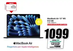 MediaWorld MacBook Air 13" M5 512 GB offerta