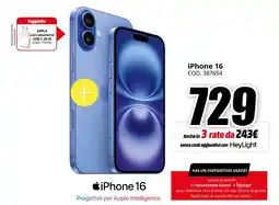 MediaWorld iPhone 16 offerta