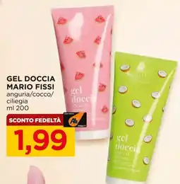 Alì Supermercati Gel doccia mario fissi anguria/cocco/ ciliegia offerta