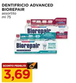 Alì Supermercati Dentifricio advanced BIOREPAIR offerta