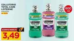 Alì Supermercati Collutorio total care LISTERINE offerta