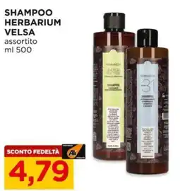 Alì Supermercati Shampoo herbarium VELSA offerta