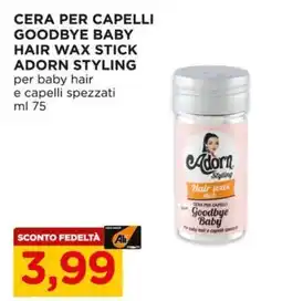 Alì Supermercati Cera per capelli goodbye baby hair wax stick adorn styling per baby hair e capelli spezzati offerta