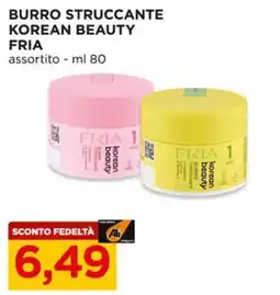 Alì Supermercati Burro struccante korean beauty FRIA offerta
