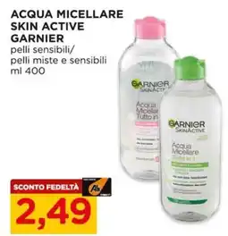 Alì Supermercati Acqua micellare skin active garnier pelli sensibili/ pelli miste e sensibili offerta